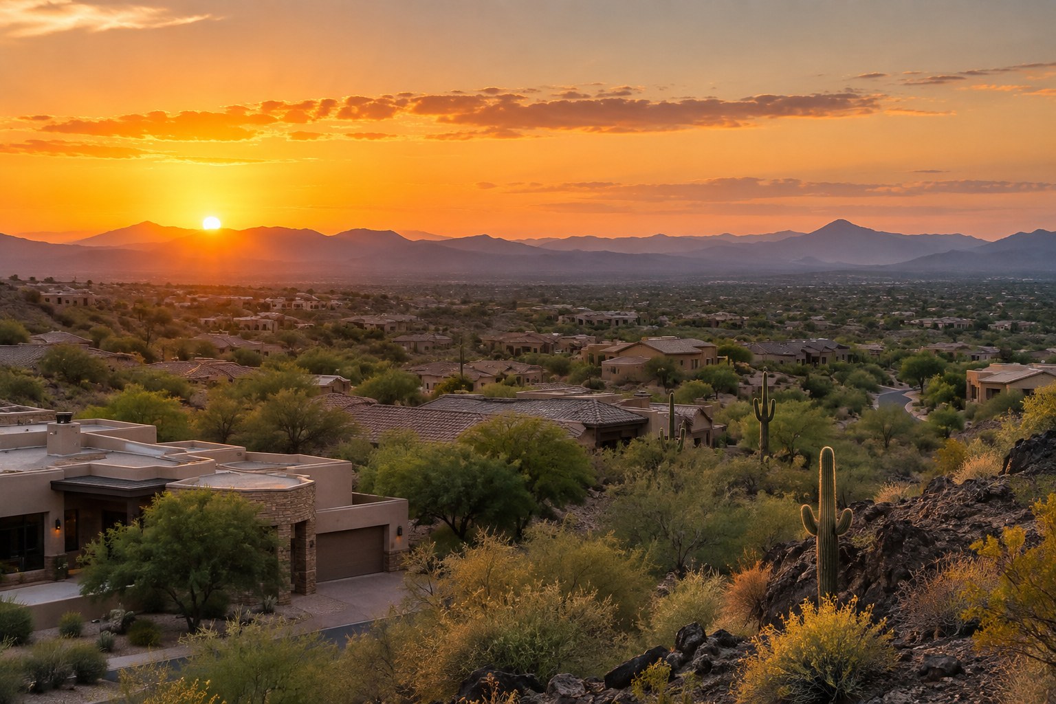 A Scottsdale Arizona home interior, illustrative